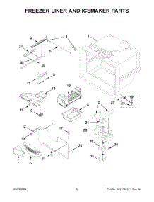 04 - Freezer Liner And Icemaker Parts parts for Whirlpool Refrigerator WRF540CWHB10 from AppliancePartsPros.com