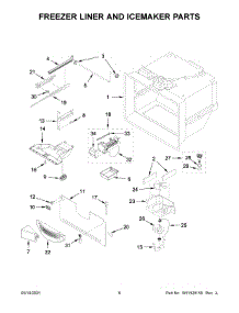 04 - Freezer Liner And Icemaker Parts parts for Whirlpool Refrigerator WRF540CWHV02 from AppliancePartsPros.com