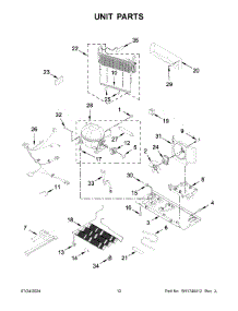 07 - Unit Parts parts for Whirlpool Refrigerator WRF540CWHV10 from AppliancePartsPros.com