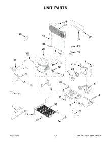 07 - Unit Parts parts for Whirlpool Refrigerator WRF540CWHZ04 from AppliancePartsPros.com