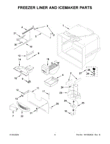 Freezer Liner And Icemaker Parts parts for Whirlpool Refrigerator WRF540CWHZ11 from AppliancePartsPros.com