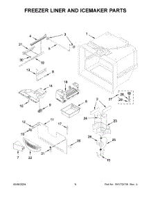 04 - Freezer Liner And Icemaker Parts parts for Whirlpool Refrigerator WRF540CWHZ12 from AppliancePartsPros.com