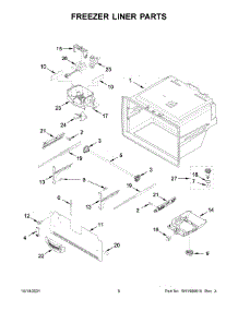 04 - Freezer Liner Parts parts for Whirlpool Refrigerator WRF550CDHZ07 from AppliancePartsPros.com