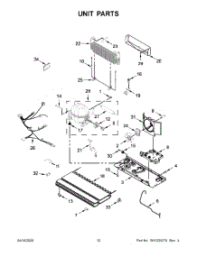07 - Unit Parts parts for Whirlpool Refrigerator WRF555SDFZ06 from AppliancePartsPros.com