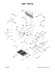 07 - Unit Parts parts for Whirlpool Refrigerator WRF555SDFZ18 from AppliancePartsPros.com