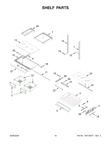 08 - Shelf Parts parts for Whirlpool Refrigerator WRF555SDFZ19 from AppliancePartsPros.com