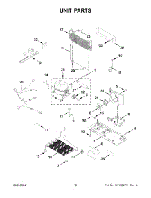 07 - Unit Parts parts for Whirlpool Refrigerator WRF555SDFZ19 from AppliancePartsPros.com