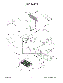 07 - Unit Parts parts for Whirlpool Refrigerator WRF555SDHB08 from AppliancePartsPros.com