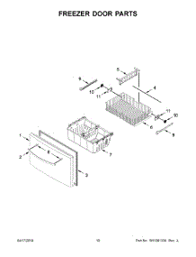 06 - Freezer Door Parts parts for Whirlpool Refrigerator WRF555SDHV02 from AppliancePartsPros.com