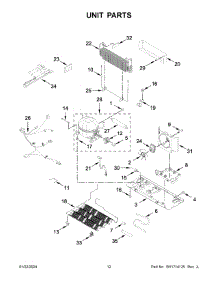 Unit Parts parts for Whirlpool Refrigerator WRF555SDHV10 from AppliancePartsPros.com