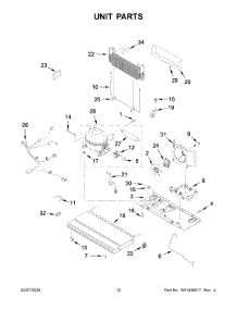 07 - Unit Parts parts for Whirlpool Refrigerator WRF555SDHW02 from AppliancePartsPros.com