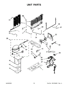 06 - Unit Parts parts for Whirlpool Refrigerator WRF560SEHW01 from AppliancePartsPros.com