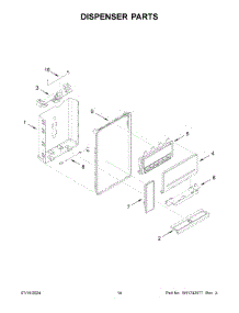 08 - Dispenser Parts parts for Whirlpool Refrigerator WRF560SEHZ05 from AppliancePartsPros.com