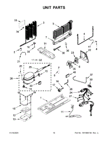 06 - Unit Parts parts for Whirlpool Refrigerator WRF560SFHW02 from AppliancePartsPros.com
