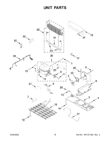 07 - Unit Parts parts for Whirlpool Refrigerator WRF757SDHV05 from AppliancePartsPros.com