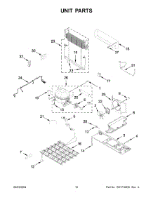 07 - Unit Parts parts for Whirlpool Refrigerator WRF757SDHZ05 from AppliancePartsPros.com