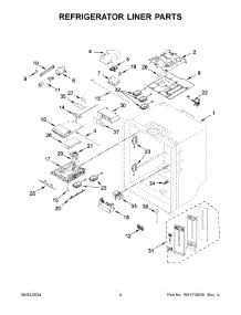 03 - Refrigerator Liner Parts parts for Whirlpool Refrigerator WRF757SDHZ05 from AppliancePartsPros.com