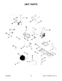 07 - Unit Parts parts for Whirlpool Refrigerator WRF954CIHB02 from AppliancePartsPros.com