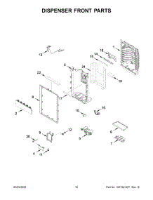 09 - Dispenser Front Parts parts for Whirlpool Refrigerator WRF954CIHB02 from AppliancePartsPros.com