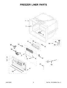 04 - Freezer Liner Parts parts for Whirlpool Refrigerator WRF954CIHV01 from AppliancePartsPros.com