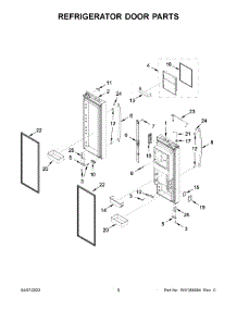 05 - Refrigerator Door Parts parts for Whirlpool Refrigerator WRF954CIHV01 from AppliancePartsPros.com