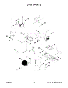 07 - Unit Parts parts for Whirlpool Refrigerator WRF954CIHV02 from AppliancePartsPros.com