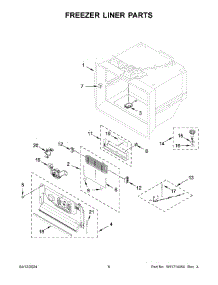 04 - Freezer Liner Parts parts for Whirlpool Refrigerator WRF954CIHV04 from AppliancePartsPros.com
