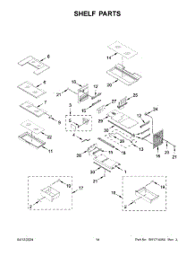 08 - Shelf Parts parts for Whirlpool Refrigerator WRF954CIHV04 from AppliancePartsPros.com