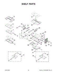 08 - Shelf Parts parts for Whirlpool Refrigerator WRF954CIHW01 from AppliancePartsPros.com
