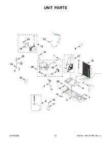 Unit Parts parts for Whirlpool Refrigerator WRF954CIHZ05 from AppliancePartsPros.com