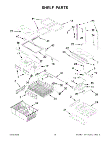 08 - Shelf Parts parts for Whirlpool Refrigerator WRFA32SMHN01 from AppliancePartsPros.com