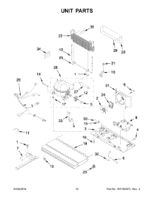 07 - Unit Parts parts for Whirlpool Refrigerator WRFA32SMHN01 from AppliancePartsPros.com