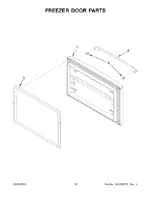 06 - Freezer Door Parts parts for Whirlpool Refrigerator WRFA32SMHN01 from AppliancePartsPros.com