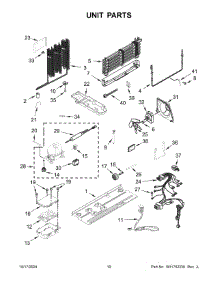 06 - Unit Parts parts for Whirlpool Refrigerator WRFA60SFHZ05 from AppliancePartsPros.com