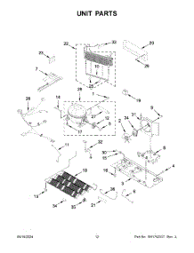 07 - Unit Parts parts for Whirlpool Refrigerator WRFF3036RW00 from AppliancePartsPros.com