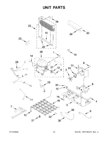07 - Unit Parts parts for Whirlpool Refrigerator WRFF5333PB02 from AppliancePartsPros.com