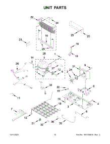 07 - Unit Parts parts for Whirlpool Refrigerator WRFF5333PV01 from AppliancePartsPros.com