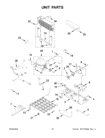 07 - Unit Parts parts for Whirlpool Refrigerator WRFF5333PV02 from AppliancePartsPros.com