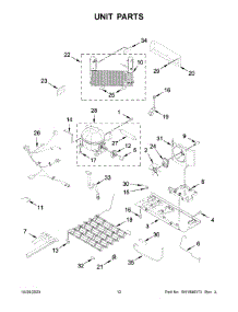 07 - Unit Parts parts for Whirlpool Refrigerator WRFF5333PZ01 from AppliancePartsPros.com