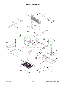 07 - Unit Parts parts for Whirlpool Refrigerator WRMF3636RV00 from AppliancePartsPros.com