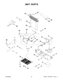 07 - Unit Parts parts for Whirlpool Refrigerator WRMF3636RZ00 from AppliancePartsPros.com