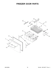 06 - Freezer Door Parts parts for Whirlpool Refrigerator WRMF3636RZ00 from AppliancePartsPros.com