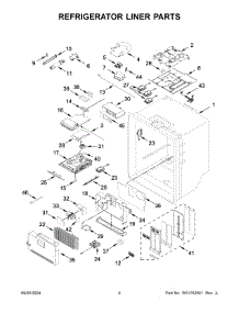 03 - Refrigerator Liner Parts parts for Whirlpool Refrigerator WRMF7736PV01 from AppliancePartsPros.com