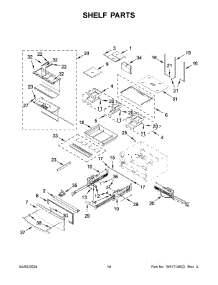 08 - Shelf Parts parts for Whirlpool Refrigerator WRMF7736PZ00 from AppliancePartsPros.com