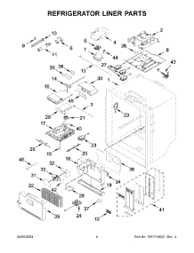 03 - Refrigerator Liner Parts parts for Whirlpool Refrigerator WRMF7736PZ00 from AppliancePartsPros.com