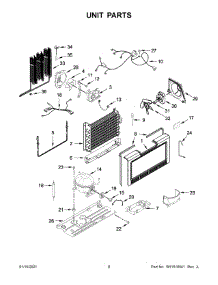 05 - Unit Parts parts for Whirlpool Refrigerator WRR56X18FW03 from AppliancePartsPros.com