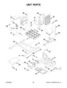 11 - Unit Parts parts for Whirlpool Refrigerator WRS311SDHB03 from AppliancePartsPros.com
