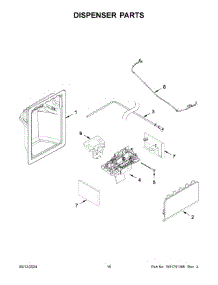 Dispenser Parts parts for Whirlpool Refrigerator WRS311SDHB10 from AppliancePartsPros.com
