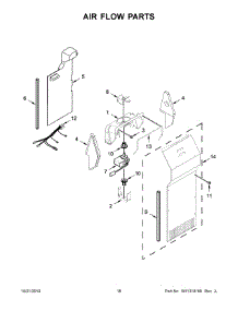 10 - Air Flow Parts parts for Whirlpool Refrigerator WRS311SDHM02 from AppliancePartsPros.com