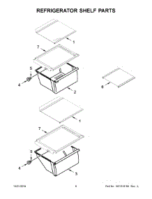 04 - Refrigerator Shelf Parts parts for Whirlpool Refrigerator WRS311SDHM02 from AppliancePartsPros.com